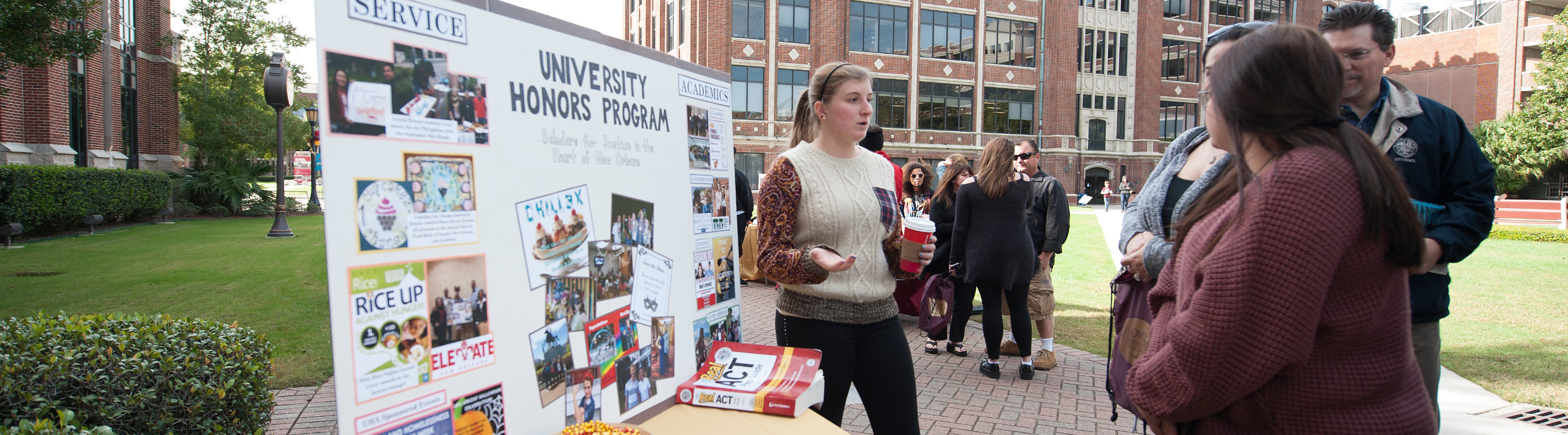 University Honors Program intro outside